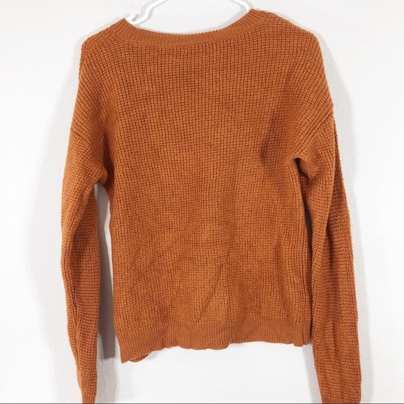 Wilfred Free crew neckline burnt orange merino wool sweater - Picture 5 of 5